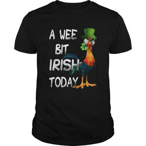Hie Hie St Patricks Day A Wee Bit Irish Today Shirt